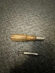 Apex M-490-3, 3" Magnetic 1/4" Hex Power Drive Bit Holder, Wooden Handle Used. Fixed Price $19.00.