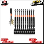 10-PACK Phillips Bits #2 Impact, 4-INCH Long Magnetic Head Drill & Scre. Fixed Price $12.64.
