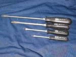 Iit Illinois Industrial Tool Screwdriver Set Crome Vanadium Slotted Black Handle. Fixed Price $24.95.