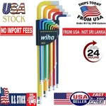 Wiha Tools 66981 13 Piece Ball End Color Coded Hex L-key Set Inch -new Box!. Fixed Price $44.50.