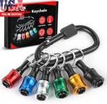 Push To Unlock, 6PCS 1/4 Inch Hex Shank Aluminum Alloy Screwdriver Bit Holder Li. Fixed Price $15.93.