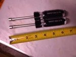 Lot Of Master Mechanic 3/16" Nut Driver Hex Head 3" Shaft 6-1/2" Oal 369157. Fixed Price $8.00.