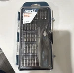 Anvil Precision Repair Tool Kit 36 Piece Gray Blue Nickel Plated W/ Bits. Fixed Price $29.00.
