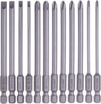 Rocaris 12 Pack 1/4 Inch Hex Shank Long Magnetic Screwdriver Bits Set Power. Fixed Price $20.88.