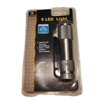 New Champion Quality Tools Mini Aluminum 9 Led Flash Light Silver 3.75" Strap. Fixed Price $7.99.