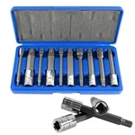 10 Piece Xzn Triple Square Spline Long Deep Socket Driver Bit Tool Set Kit. Fixed Price $60.71.