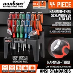 44-PIECE Magnetic Screwdriver Set Hex Key Bits Go-thru Steel Blades High Torque. Fixed Price $33.99.