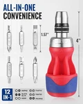 Workpro 12-IN-1 Stubby Ratcheting Multi-bit Screwdriver Premium S2 Steel Usa. Fixed Price $19.99.