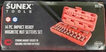 Qty New Sunex Tools 9933 Impact Ready 14PC Magnetic Nut Setters (sae/mm). Fixed Price $66.95.