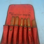 Snap-on Tools 6 Piece Nut Set Red Kit Bag ND-1070 Screwdriver Missing 1/2. Fixed Price $66.52.