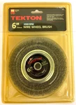 6" Wire Wheel Brush 1/2" Hole 4500 Rpm Tekton 5021. Fixed Price $21.00.