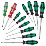 Wera 334/368/12 Kraftform Plus Screwdriver Set Pieces 05347901001. Fixed Price $88.42.