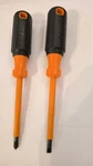 Klein Tools 683-4 Insulated Phillips Tip Screwdriver And 682-4 Flat Head. Fixed Price $19.99.