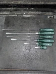 6PC Green Hard Handle Sk Tools Usa Screwdriver Set New Ish S-k. Fixed Price $129.00.