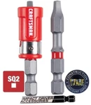 3 Piece Craftsman 2IN SQ2 Square Screwdriver Bit Set Impact Rated + Sleeve Lock. Fixed Price $12.99.