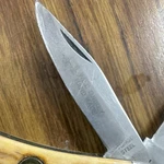 Howard Tinney Vintage 2-BLADE Pocketknife Bone Handle Stainless Steel Clip Point. Fixed Price $24.00.