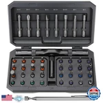 Disen 43 1 Ratcheting Screwdriver Set 58-TOOTH Handle Magnetic Pickup 40 S2. Fixed Price $38.38.