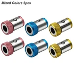 6 X Screwdriver Head Magnetic Ring Pivoting Bit Tip Holder Magnetizer. Fixed Price $5.44.