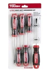 Hyper Tough 6 Pc Screwdriver Set Satin Chrome Finish Comfort & Anti-slip Grip.. Fixed Price $8.79.