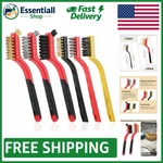 6-PIECE Wire Brushes: Brass, Stainless Steel, And Nylon For Every Task. Fixed Price $9.89.