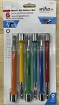 Wiha 70487 6-PIECE Color Coded Magnetic Nut Setter, Metric Set, 6" Oal. Fixed Price $29.65.