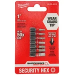 Milwaukee 48-32-4619 Shockwave 7-PIECE Impact Security Bit Set, 1" Length. Fixed Price $7.24.