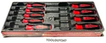 Snap On SGDTX90B 9PC Red Soft Grip T8 - T45 Torx Screwdriver Set New Usa Tool. Fixed Price $269.95.