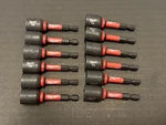 New X12 Milwaukee Shockwave 1/2" Impact Magnetic Nut Drivers 10PK 49-66-0537. Fixed Price $22.40.