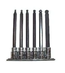 6 Pc 3/8" Drive Ball Point End Hex Allen Bit Socket Set 5" Long Metric. Fixed Price $27.99.