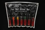 Pittsburgh Forge 7 Pc. Nut Driver Set No. P-213 W/ Tool Roll Made In Taiwan. Fixed Price $29.95.