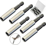 1/4" Strong Magnetic Extension Bit Holder, 5 Pack Hex Shank Screwdriver. Fixed Price $12.24.