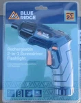 BR2004U Blue Ridge 4V In 1 Rechargeable Screwdriver W/ Flashlight. Fixed Price $29.99.
