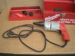 Milwaukee 6747-1 Heavy Duty Screw Shooter Kit With Metal Case Nice Condition. Fixed Price $75.00.
