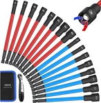 16 Pcs Long Magnetic Nut Driver Set, 6" Metric & Sae Bit For 1/4". Fixed Price $40.42.