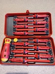 Felo E-smart 14 Piece Insulated Screwdriver Set W/case 1000V. Fixed Price $65.00.