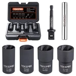 6 Pcs Lug Nut Removal Tool, 1/2-INCH Drive Impact Twist Socket Set & Bolt Extrac. Fixed Price $30.90.