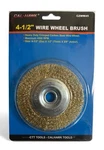 Cal-hawk 4-1/2" X 5/8" Arbor Crimped Carbon Steel Wire Wheel Brush CZWW45NF. Fixed Price $10.99.