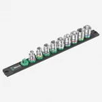 Wera 005430 Metric 3/8" Drive Zyklop Socket Set With Magnetic Holder, 9 Pieces. Fixed Price $95.13.
