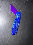 Powder Coated Milwaukee Fastback 48-22-1501 Folding Utility Knife Blue & Purple. Fixed Price $50.00.