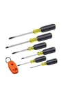 Klein Screwdriver Set Plus Magnetizer, Cushion-grip, 6-PIECE Anchor Resistant. Fixed Price $50.00.