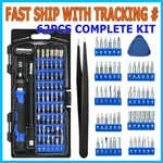 63 In 1 Precision Screwdriver Set Computer Repair Tool Kit Acssart Magnetic Bit. Fixed Price $10.95.
