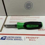 Snap On Tools Large Marine Flat Slot Screwdriver Green New SGD155CG. Fixed Price $65.95.