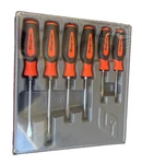New Snap-on Instinct Orange Soft Handled 6-PIECE Screwdriver Set SGDX60BO. Fixed Price $159.99.