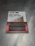 Abn Titanium Nitride Drill Bit Set - 13 Pieces Hex Shank Qd 1/4" Inch. Fixed Price $8.95.