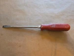 Mac Tools Blade 3/8" Flat Tip Screw Driver Red Comfort Grip Handle PKRB8AR. Fixed Price $20.00.