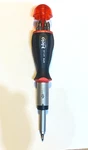 Felo Magazine Handle Screwdriver W/ Ratchet & 8 Bits, Flat, Phillips, Pozi, Torx. Fixed Price $29.99.
