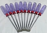 Lot Of 10 Screwdrivers, Six Pointed Star Shape. T45-6". Fixed Price $18.00.