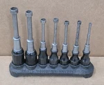 Vintage Walden Nut Driver 7 Pc. Set W/ Wooden Handle 3/16" - 1/2" Usa Holder. Fixed Price $129.95.