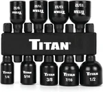Titan 16298 9-PIECE Sae Magnetic Nut Driver Set, Setter. Fixed Price $12.34.