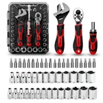 Ironcube 53PC Socket Ratchet Wrench Set Metric Sae Tool Kit W/ Screwdriver Bits. Fixed Price $67.99.